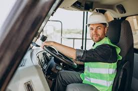 HGV driver in action in London